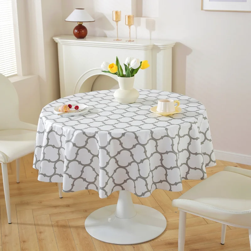 House TableCloth Rectangular Tablecloths Waterproof TableMat For Table Banquet Wedding Dining Table Cover PVC round tablecloth