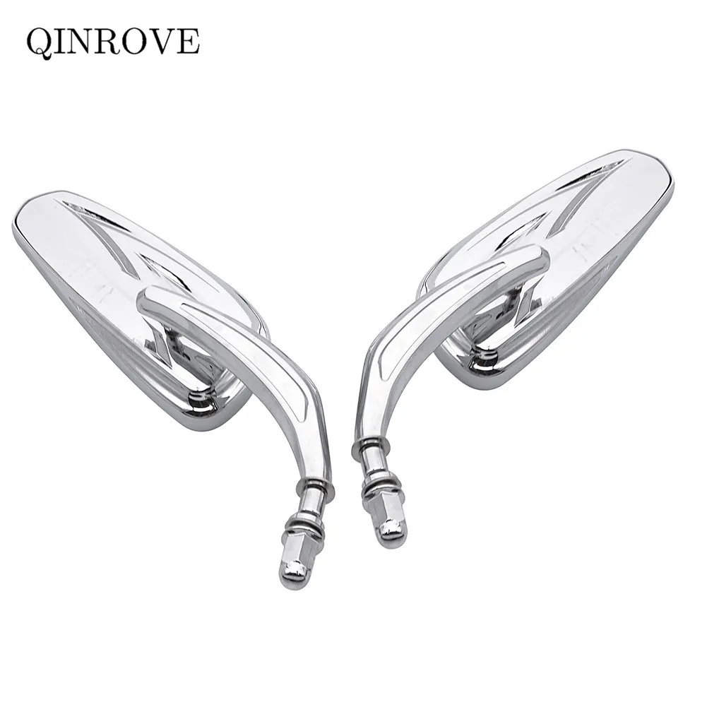 

Motorcycle Rear view Mirror White Glass Aluminum Alloy Convex Side Mirror Universal For Harley Rocker Sportster 883 1200 RH975