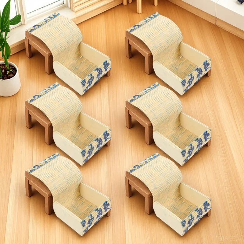 

6Pcs Bamboo Treasure Chest Vintage Miniature Sundries Organizer Home Jewelry Storage Box for Rings Earrings Necklaces