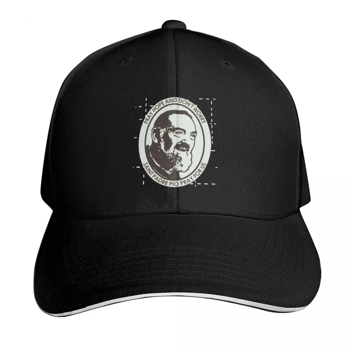 Boné de beisebol São Padre Pio, Boné militar, Boné vintage para praia, Boné trucker, Roupa de golfe feminina, Masculino