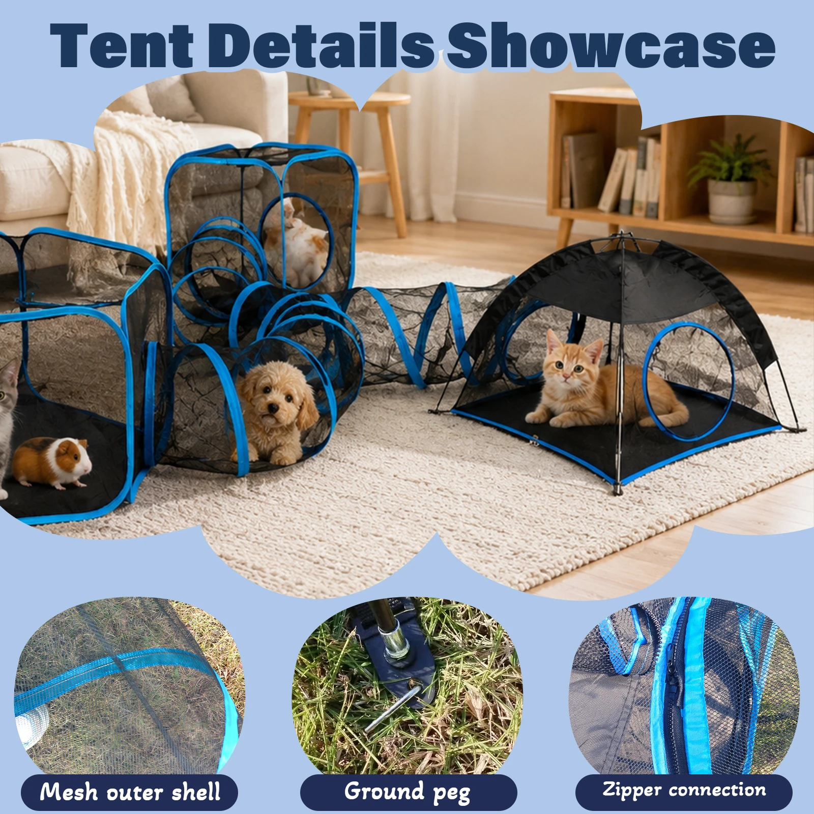 recinto-per-animali-domestici-4-in-1-portatile-in-rete-con-tunnel-cuccia-da-gioco-per-interni-ed-esterni-gabbia-multiuso-facile-da-montare-per-gatti-e-piccoli-animali