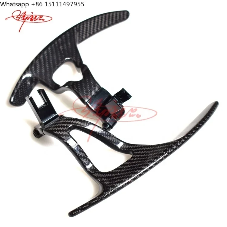 Dry Carbon Fiber Flappy Paddle Extension Steering Wheel Shifting Paddles Blade for Nissan GTR R35 Car Accessories