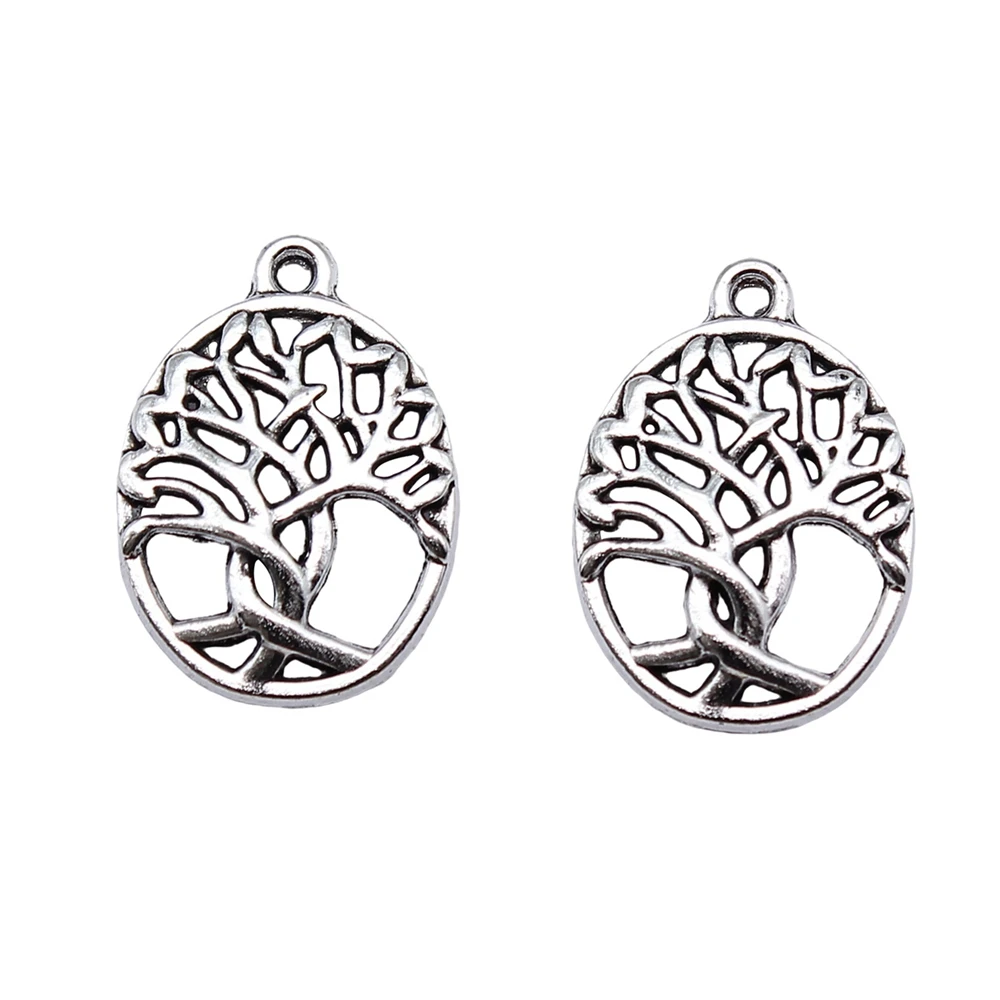 Craft Pendants Thanksgiving Day Charms Pendant Charms Bracelet Italian Heart Tree Of Life