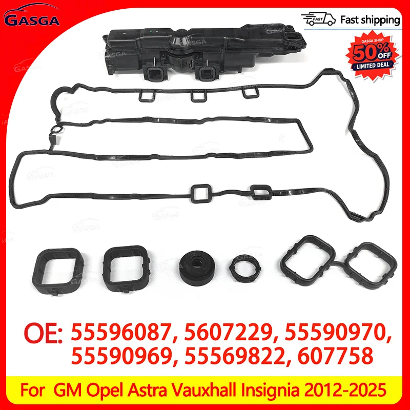 55596087 Valve Cover Oil Separator Assy 55590969  55590970 For 2012-2025 GM Opel Astra Vauxhall Insignia