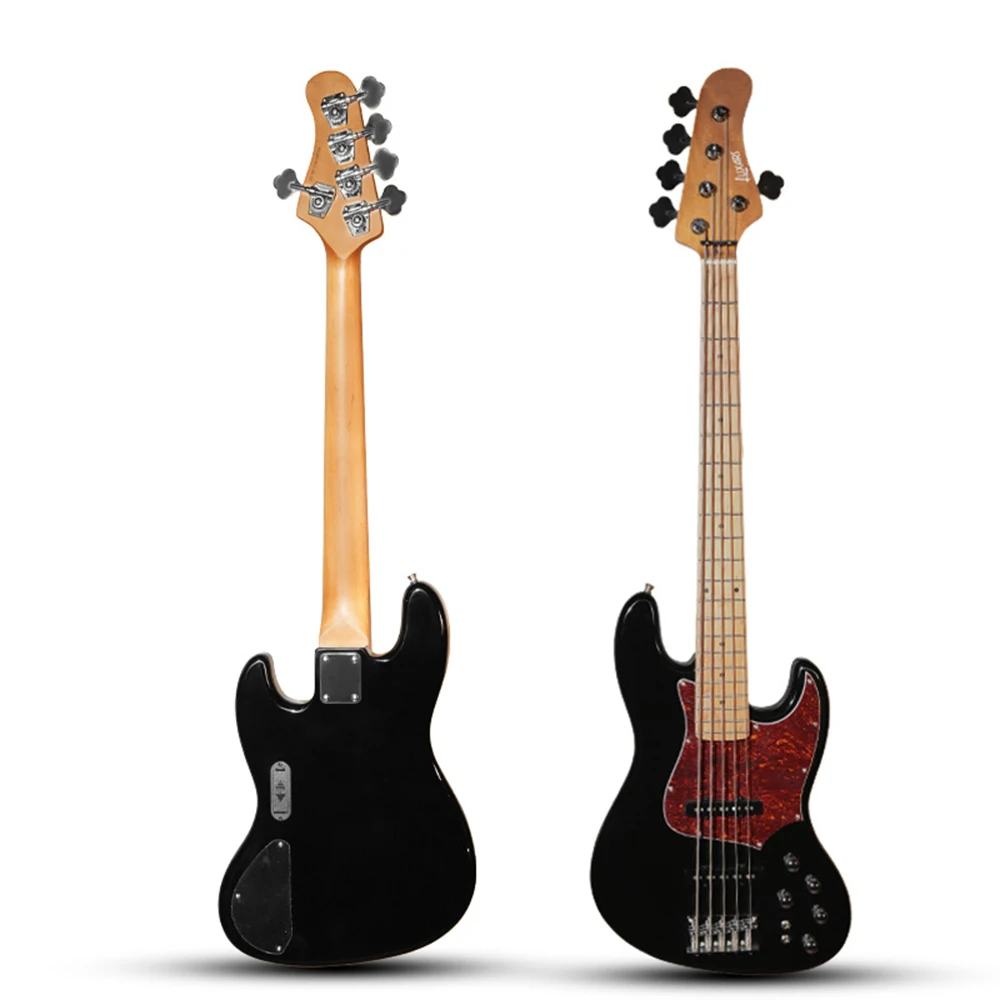 Premium Full Size 5 String Professional Electric Jazz Bass With Powerful Active Pickups Smooth Playability And Rich Tone