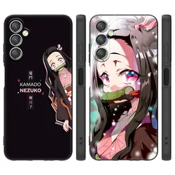 Anime Nezuko Kamado Black Case For Samsung Galaxy A15 A14 A05 A34 A54 A52S A53 A33 A23 A24 A13 A12 A22 A32 A50 A51 A70 A71 A73