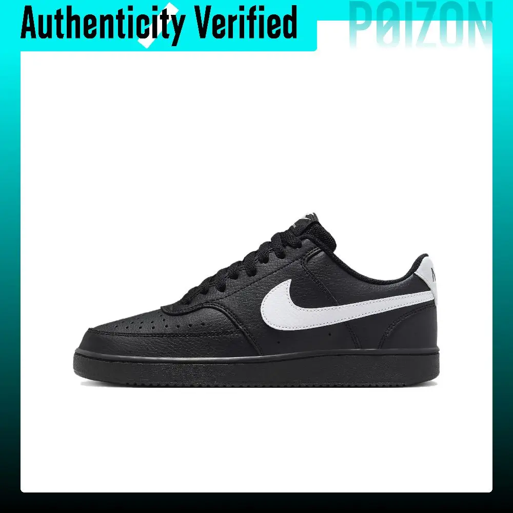 Nike Court Vision 1 Comfortable Low top Skateboard Shoes Unisex Black FZ0630-010