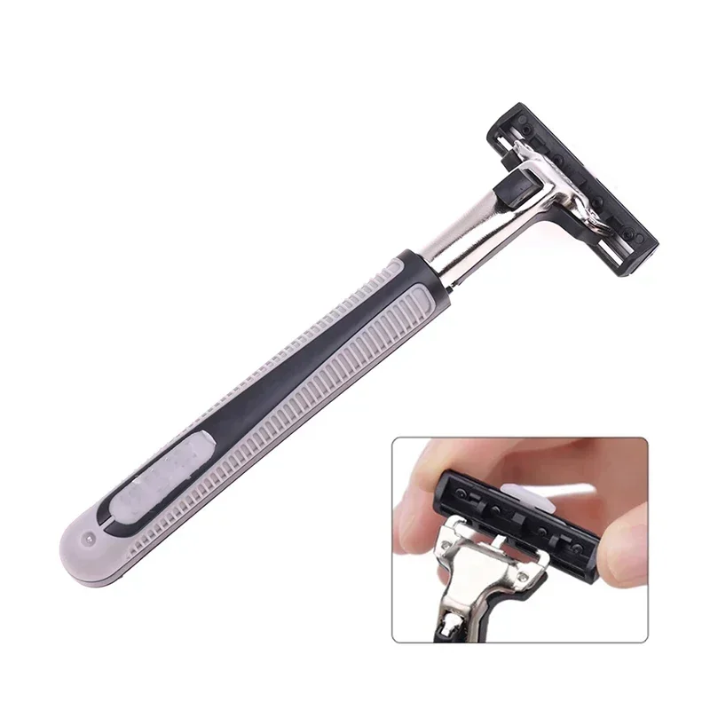 남성용 수동 면도기, 2 레이어 면도기, 면도날 30 개 포함, 여성 제모 면도기, 1PC