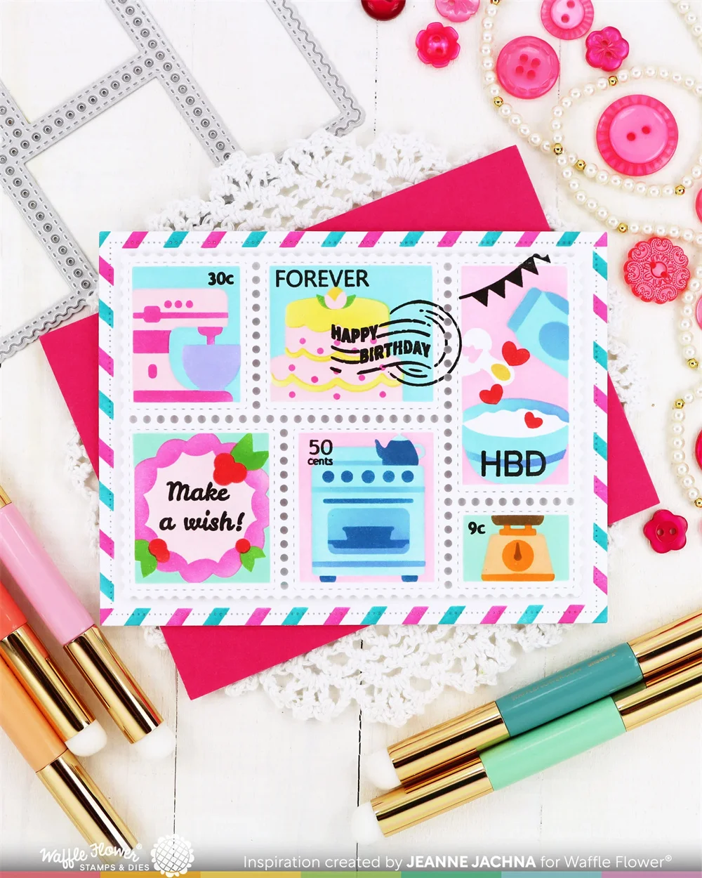 Nesting Postage Collage Baking Fun Stencil Metal Cutting Dies Stamp Stencils DIY Handmade Scrapbook Photo Album Diary 2026 New