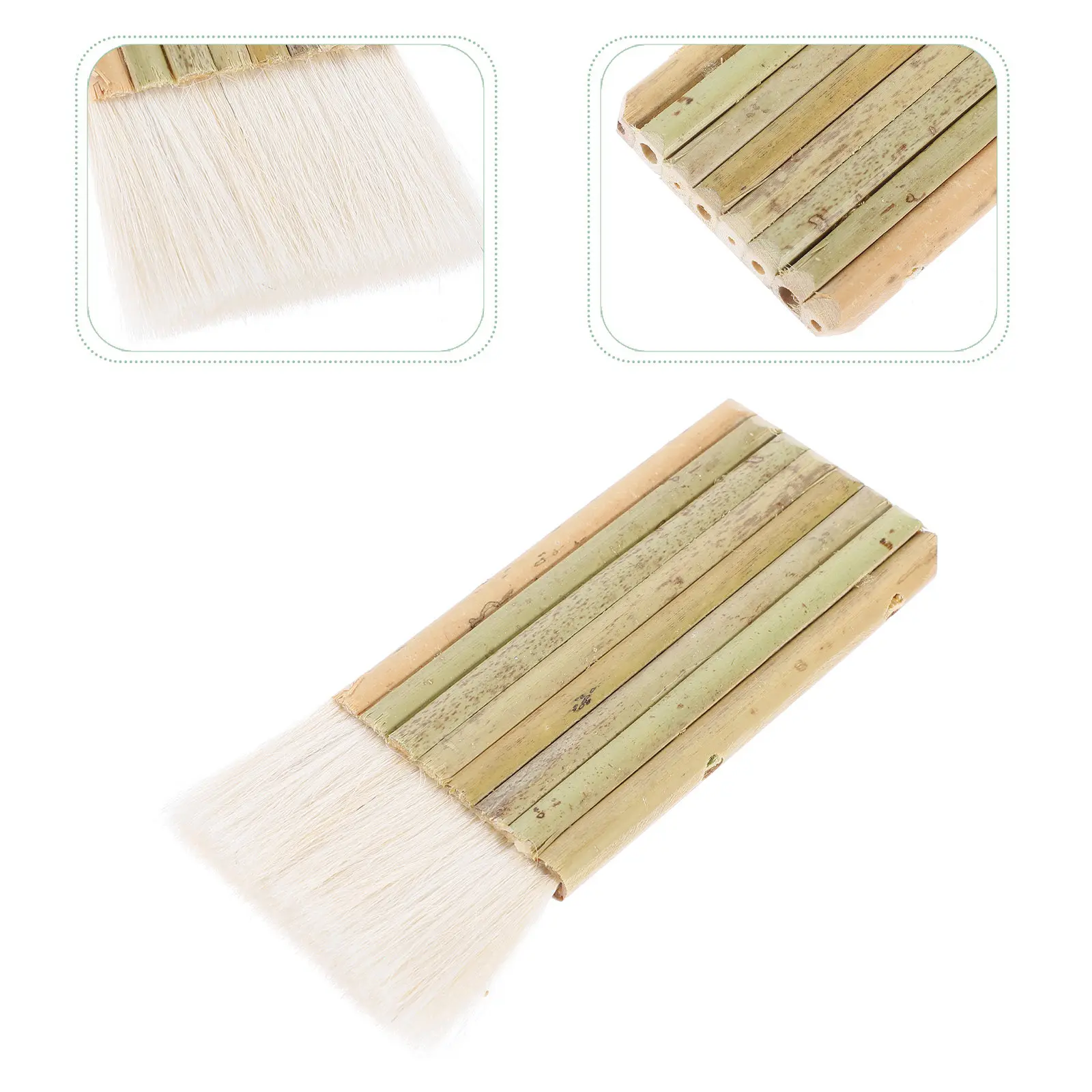 

Набор из 5 кистей с бамбуковой ручкой и шерстяным ворсом: широкие плоские кисти-хейк для акварели, масла, акрила, для рисования больших площадей, промывки, прорисовки деталей и нанесения клея