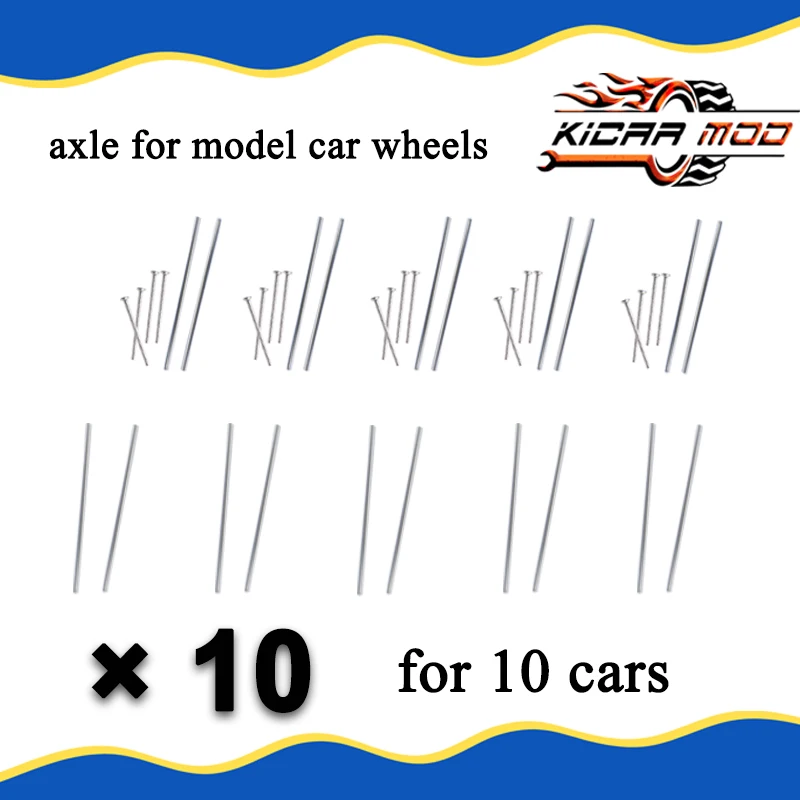 1/64 Model Car Wheels Axle For Hot Wheels Replacement Parts for Hotwheels Matchbox Tomica Diecast Model Toys (10 Sets)