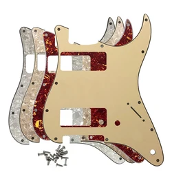 Pleroo Custom Quality Guitar Parts 2 P90 Strat Guitar PICKGUARD For US 11 Screw Holes Strat 2 P90 Humbuckers Multi Color Choice