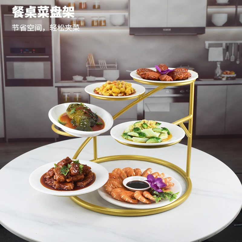 

Dining table, dish rack, plate placement artifact, vegetable rack, hotel cold plate , vegetable , buffet display