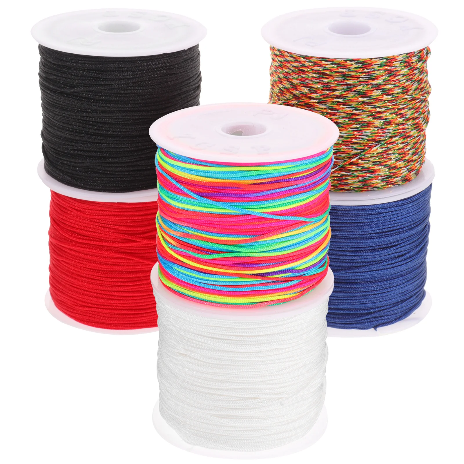 

6 Rolls Beading Thread Braided Bracelet String Cord for DIY Necklace Jewelry Making Craft Bracelet String Cord
