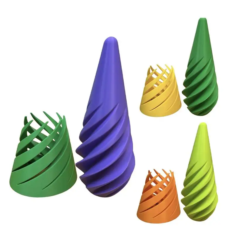 

Finger Fidget Toys 3D Printed Passthrough Sculpture Desktop Decor Colorful Relaxing Toy Portable Entertainment Toys