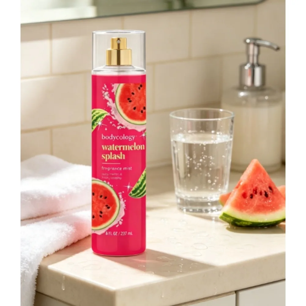 8 FL oz Watermelon Splash Fruity Body Mist Long Lasting Light Fragrance Spray For Skin