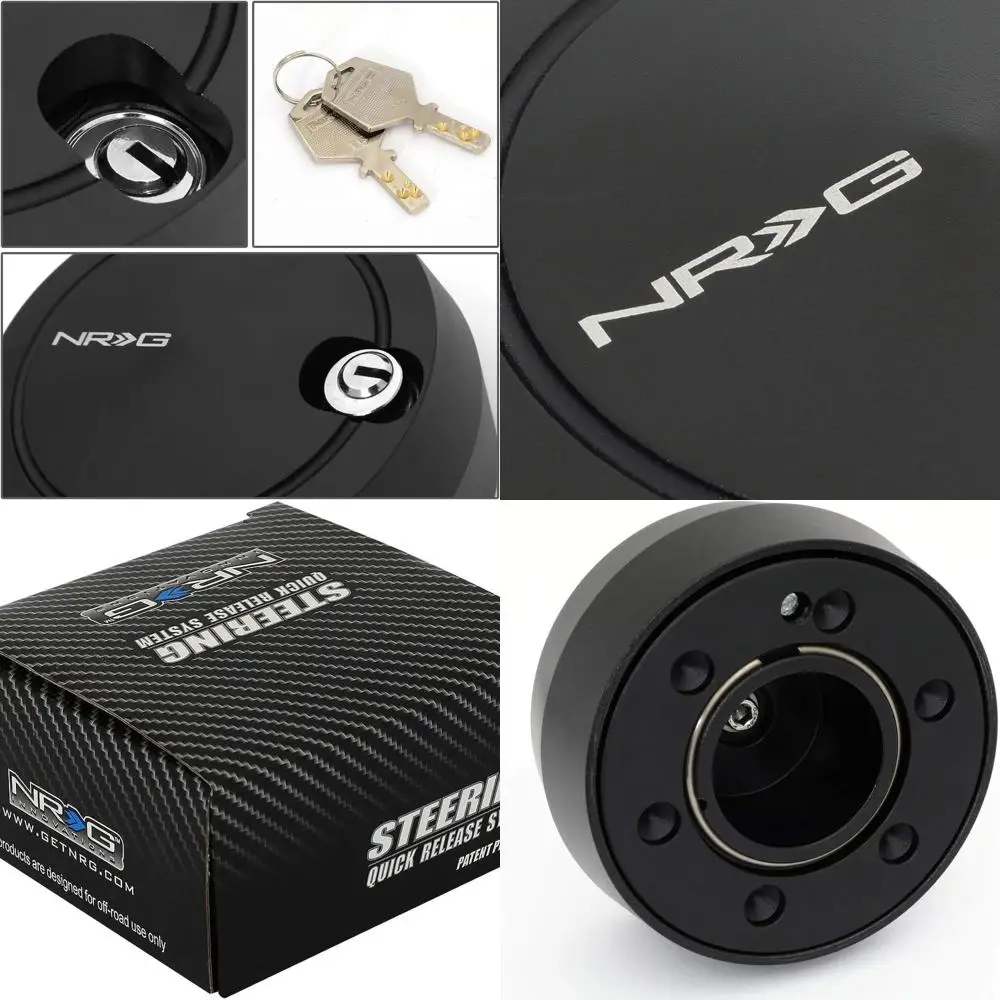 

NRG-SRK-201MB Рулевое колесо Версия 2, быстроразъемный короткий адаптер ступицы с монтажными болтами, быстрая блокировка с свободным вращением, черный