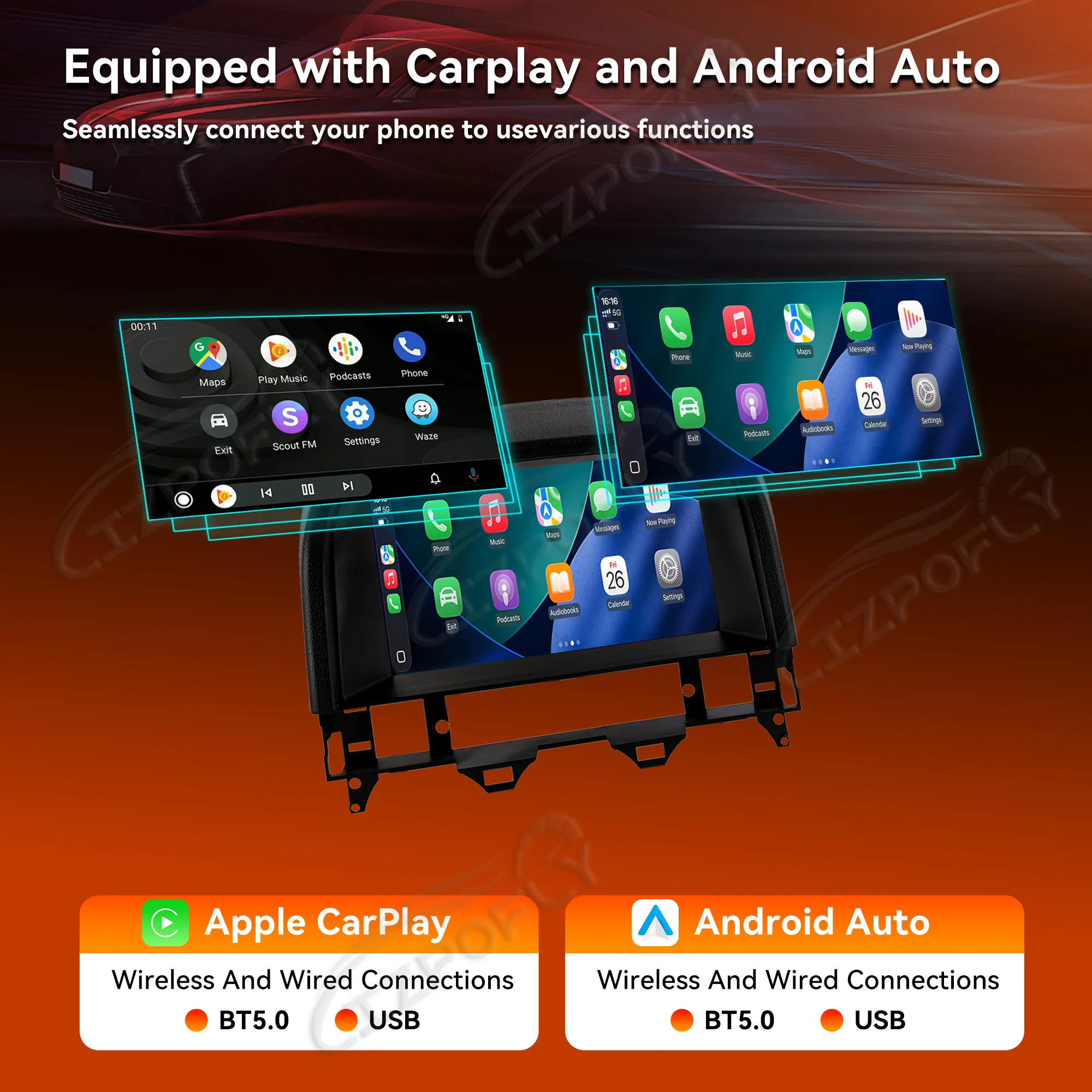 Lizpofly For Mazda 6 2004~2015 Car Radio Sensitive and intelligent GPS Navigation Audio Stereo Receiver Head Unit Carplay