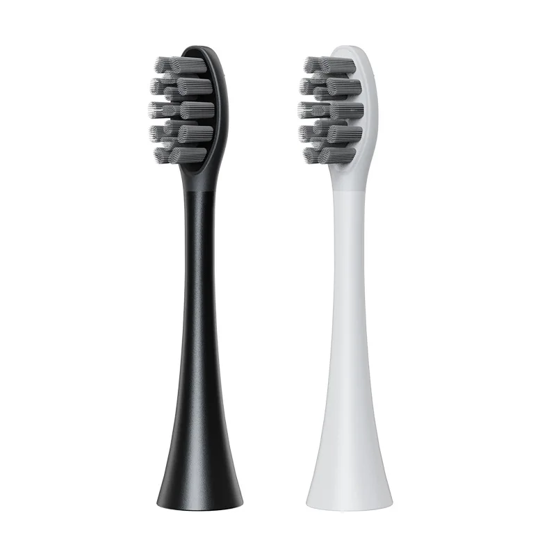 

Replaceable Electric Toothbrush Brush Head Double-tip Bacteriostatic Bamboo Carbon Black Wire Soft Bristle Brush Head