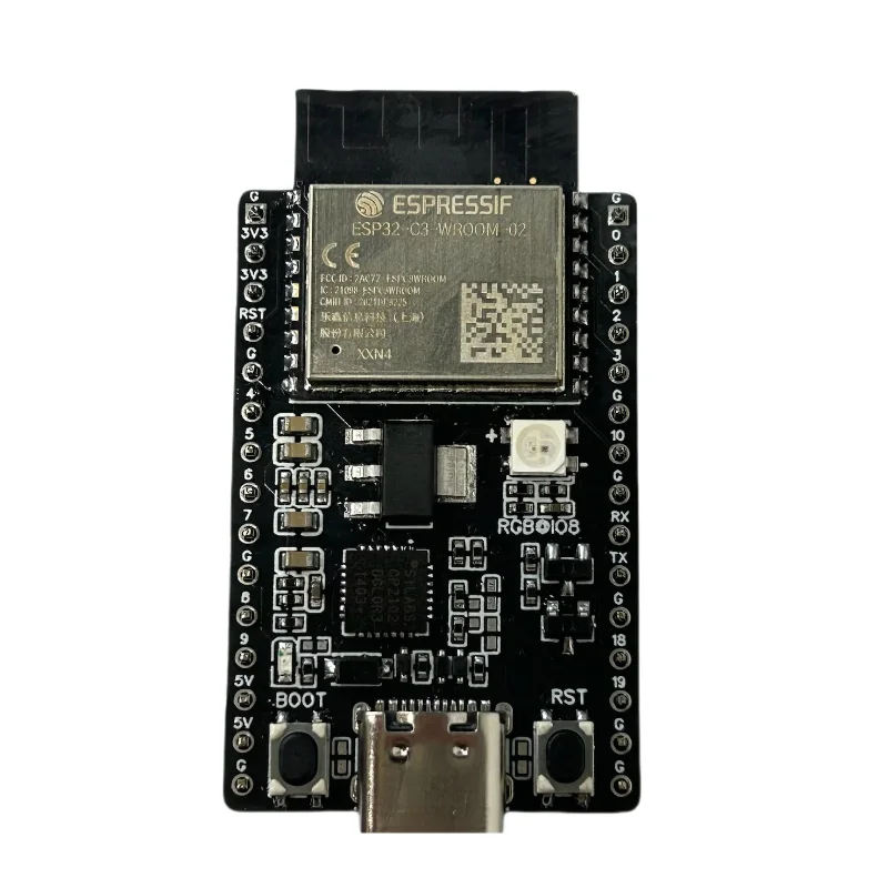 ESP32-C3-DevKitC-02 ESP32-C3-WROOM-02 или плата разработки 02U Беспроводной модуль WiFi Ble, используемый по Type-C ESP32-C3-DevKitC-02 ESP32-C3-WROOM-02 или плата разработки 02U Беспроводной модуль WiFi Ble, используемый по Type-C