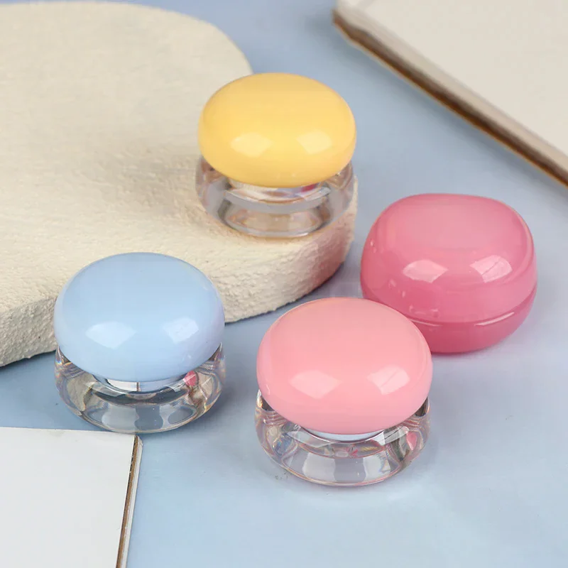 1 Stuks 5G Lege Plastic Lip Scrub Potten Met Deksel Balsem Masker Huidverzorging Container Leuke Blush Pot Cosmetische potten Reizen Container