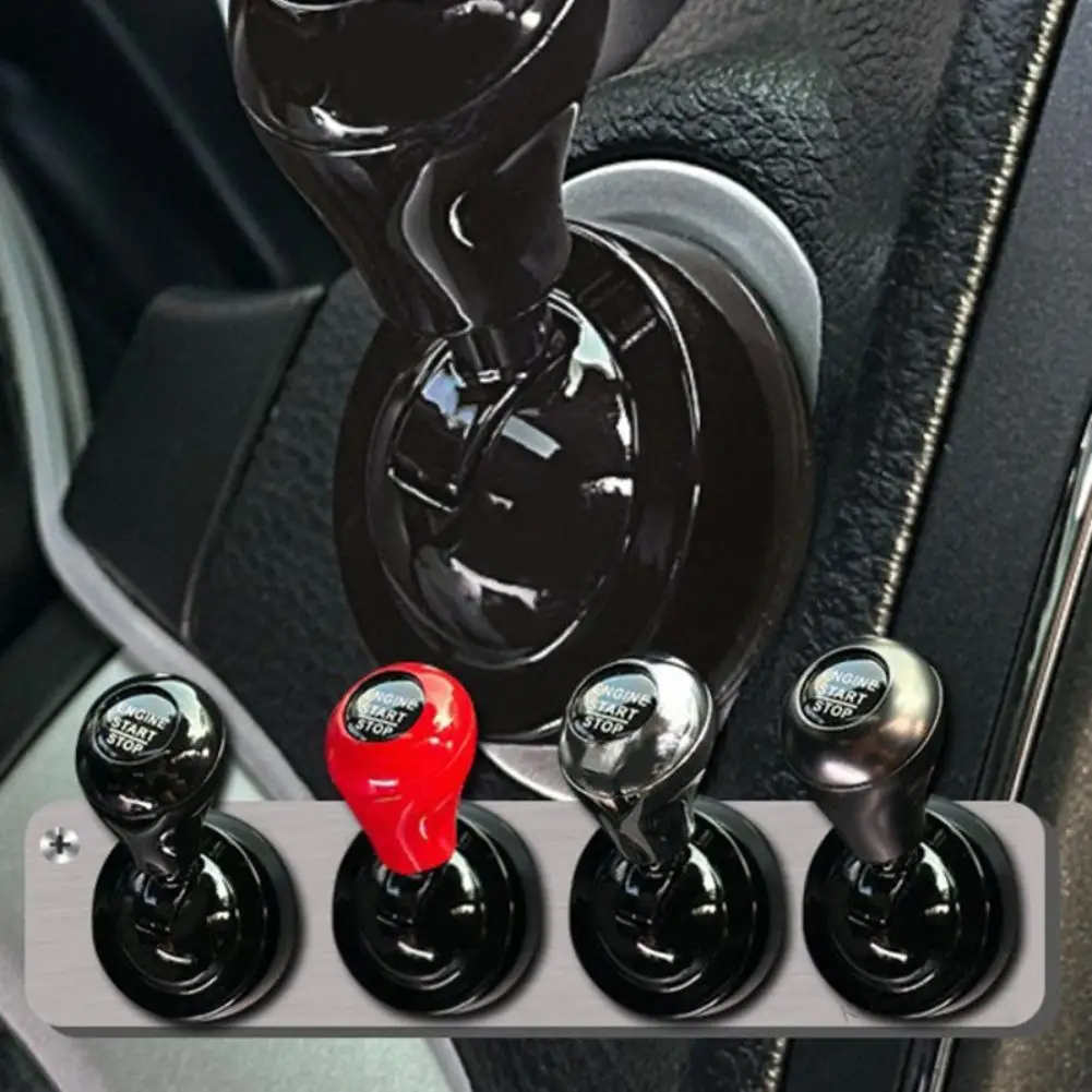 Car One-Touch Start Button With Push-to-Start Rocker Lever Retro Joystick Decoration Automotive Interior Accessories Car Gift