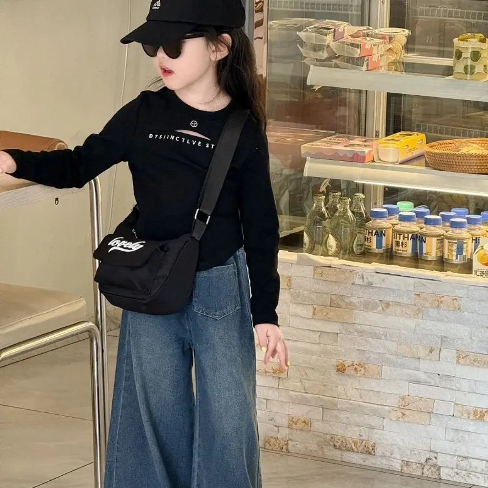 

Portable Children's Letter Sport Bag Korean Lightweight Cross Body Bag Multicolor Boys Girls Travel Bag Handbags