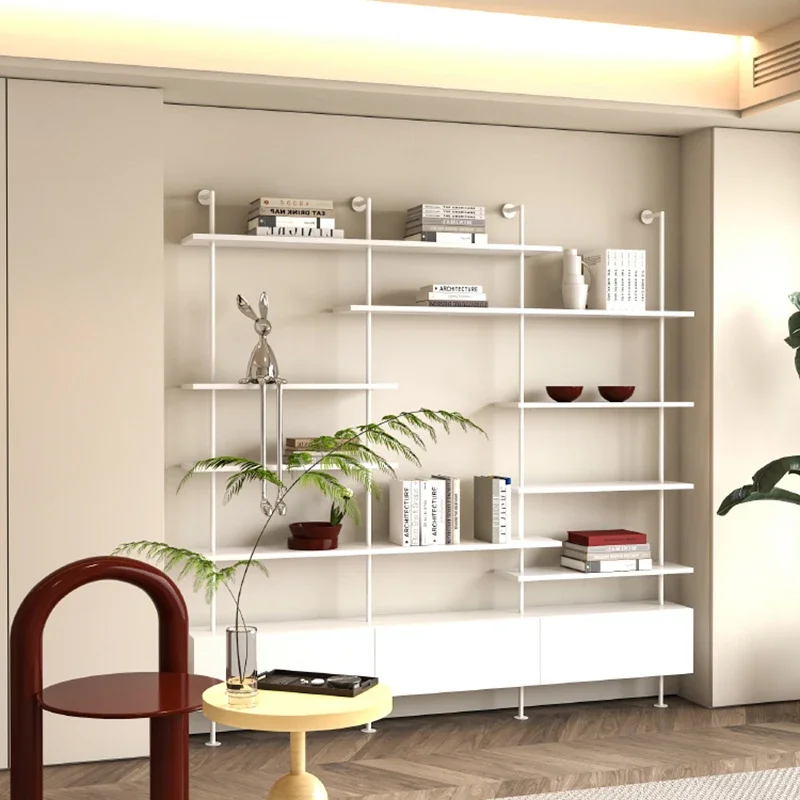 Bedroom Shelf Industrial Rotating Storage Library Book Luxury Interior Estante Bookshelf Books