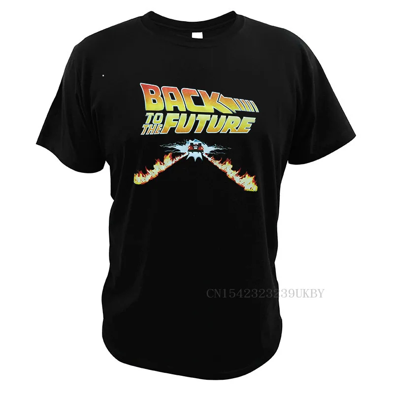 Back To The Future T Shirt Classic Movie Series Logo Print Tees Tops 100% Cotton Personality Novelty Designer Camisetas