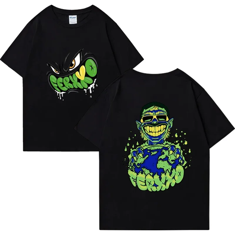 

Summer bestseller Men's Feid Ferxxo album SIXDO Harajuku T-shirt Casual T-shirt Short-sleeved 100% cotton top