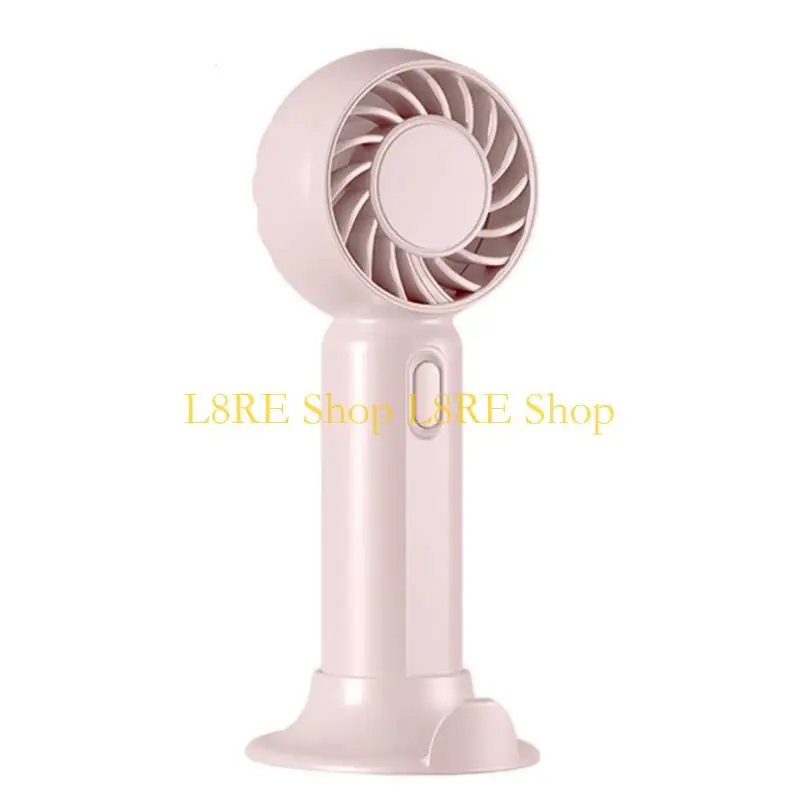 L8RE Portable Handheld Miniature Fan with Powerful Motor Adjustable Speed Cooling Fan Student Electric Fan for Everyday Use