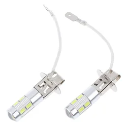 2Pcs 50W 6000K LED H3 LED Headlights Bulb Super Bright For Auto Driving Fog Lights Car LED Fog Driving Lights Bulbs