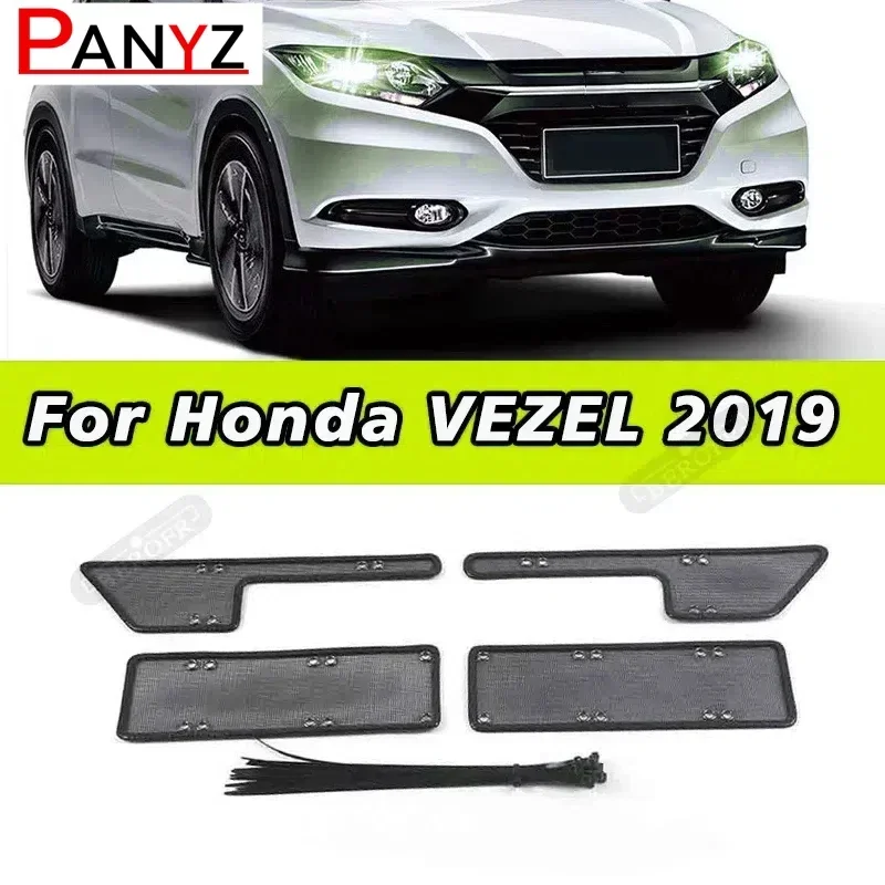 

Front Grille Insect Screening Mesh Insert Net Stainless Steel Cover Trims For Honda VEZEL 2019 Car Accessories