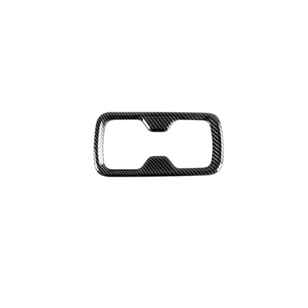 Front Cup Frame Decor Stickers Carbon Black ABS Plastic Interior Cup Holder Trim for Nissan Navara NP300 2015 2021