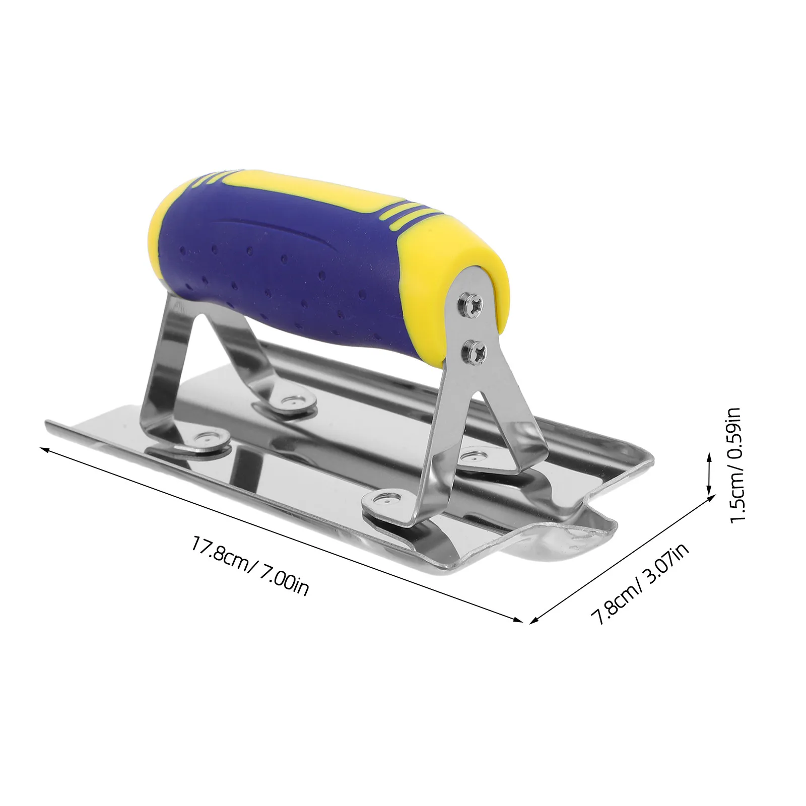 Stainless Steel Drywall Corner Tool Sharp Inside Corner Trowel Handheld Concrete Edger Plasterboard Joint Smoothing Tool Precise
