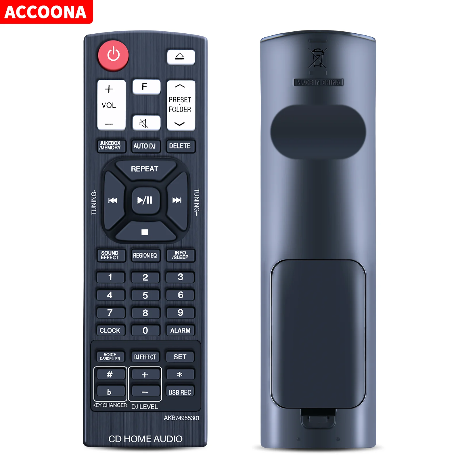 AKB74955301 Remote Control For L.G CD Home Audio System OM4560 OM5560 OM7560 CM8360 CM8460 CM9760 CM9960 CMS9760F CMS9960F