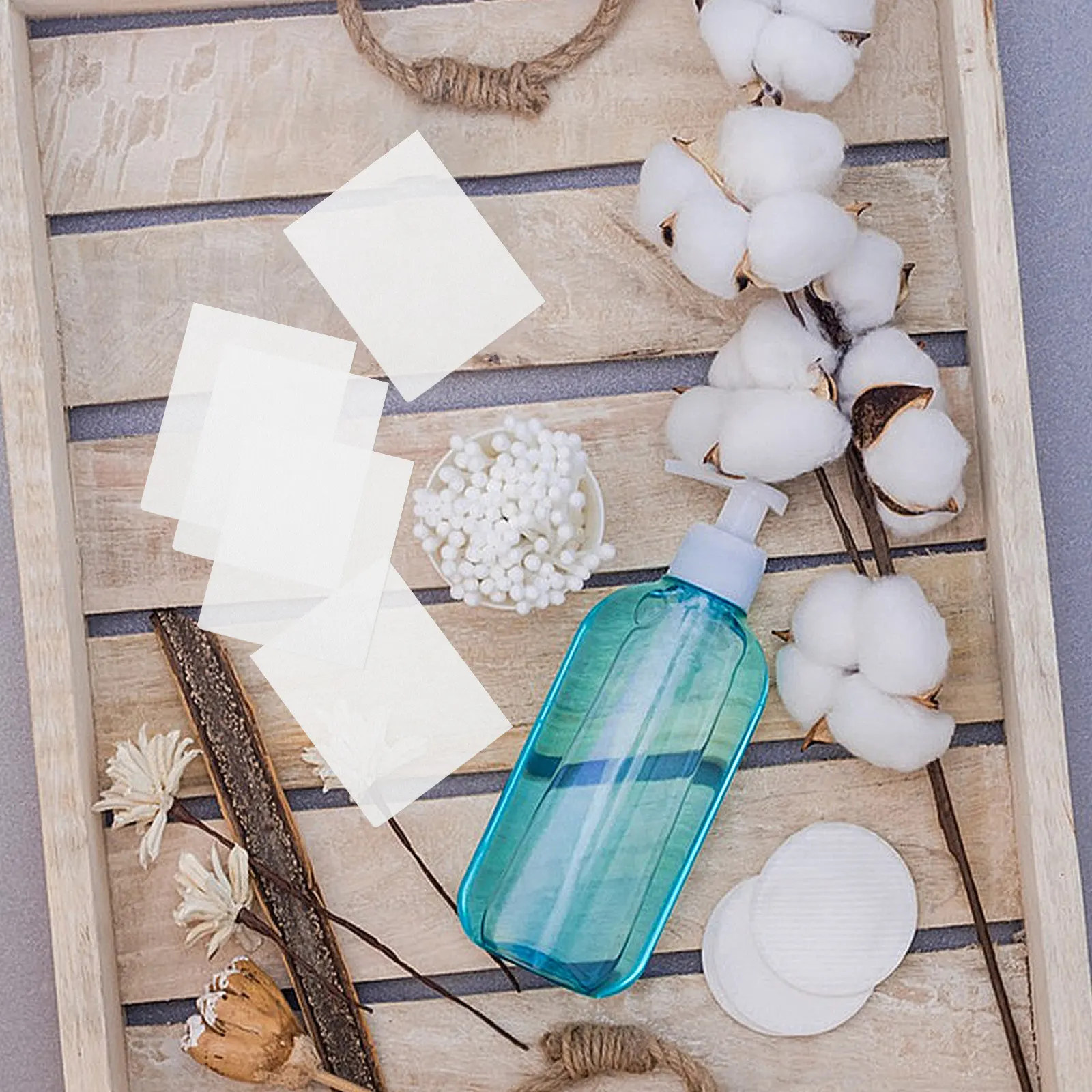 80개입 투명 메이크업 화장솜 초박형 순한 페이스 토너 와이프 민감성 피부용 일회용 클렌징 패드 보풀 없음