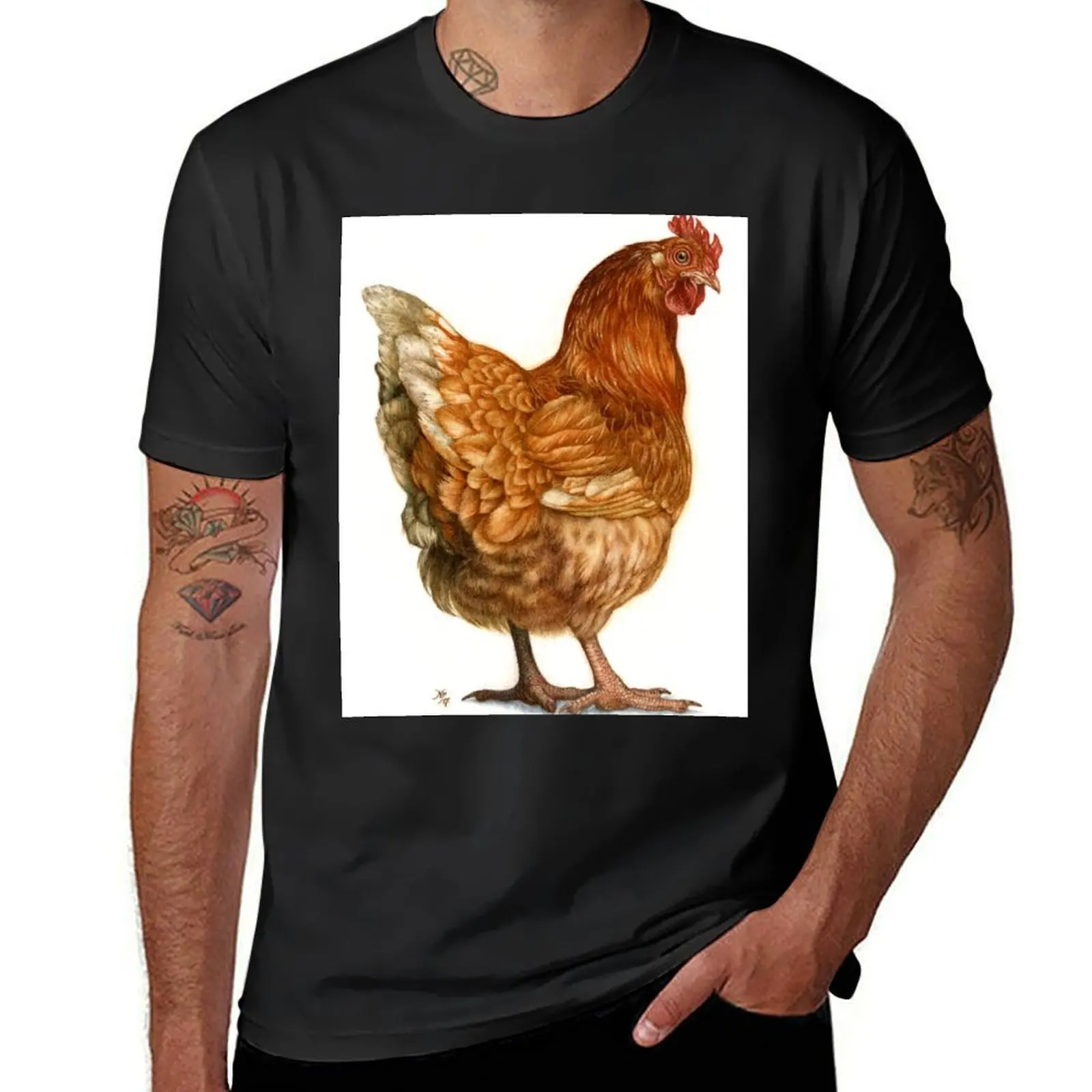 Red Hen T-Shirt customizeds quick-drying tops Aesthetic clothing mens champion t shirts