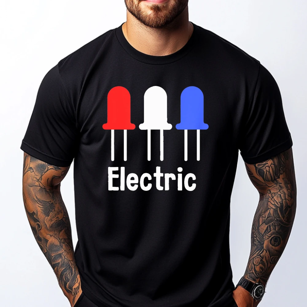 

Electrical Engineer Tees Cotton Graphic Tees Fashionable and Trendy Men Clothing Luxury Designer Oversized T Shirt