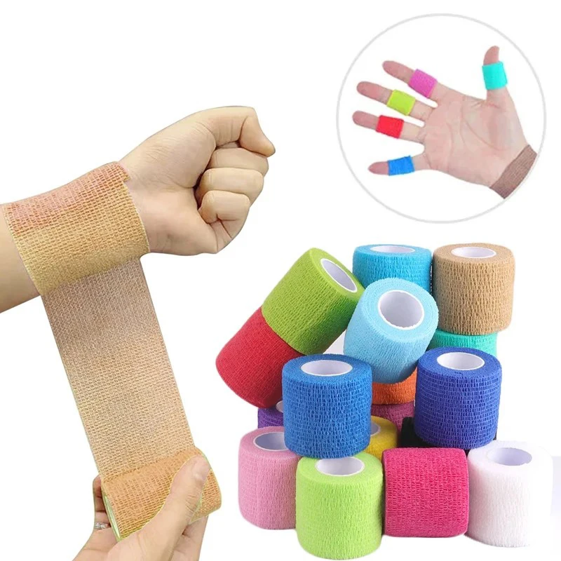 

1 Roll Colorful Sport Self Adhesive Elastic Bandage Wrap Tape 4.5m Elastoplast For Knee Support Pads Finger Ankle Palm Shoulder