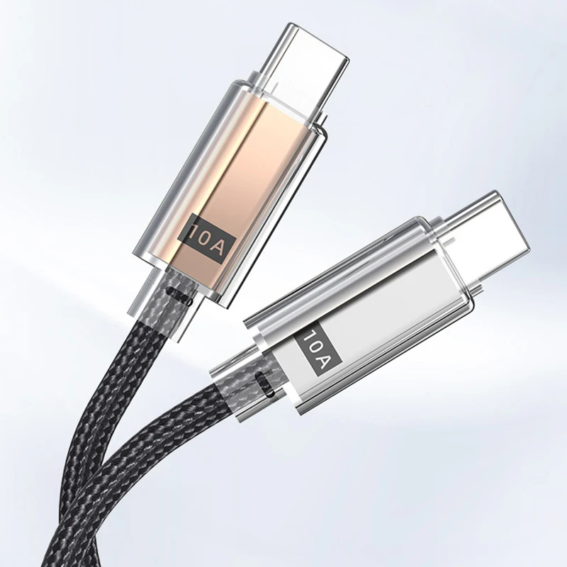 2M 120W USB To Type-C Phone Charger Cable 10A Fast Charging Data Wire For IPhone For Huawei Xiaomi For IPad Tablet