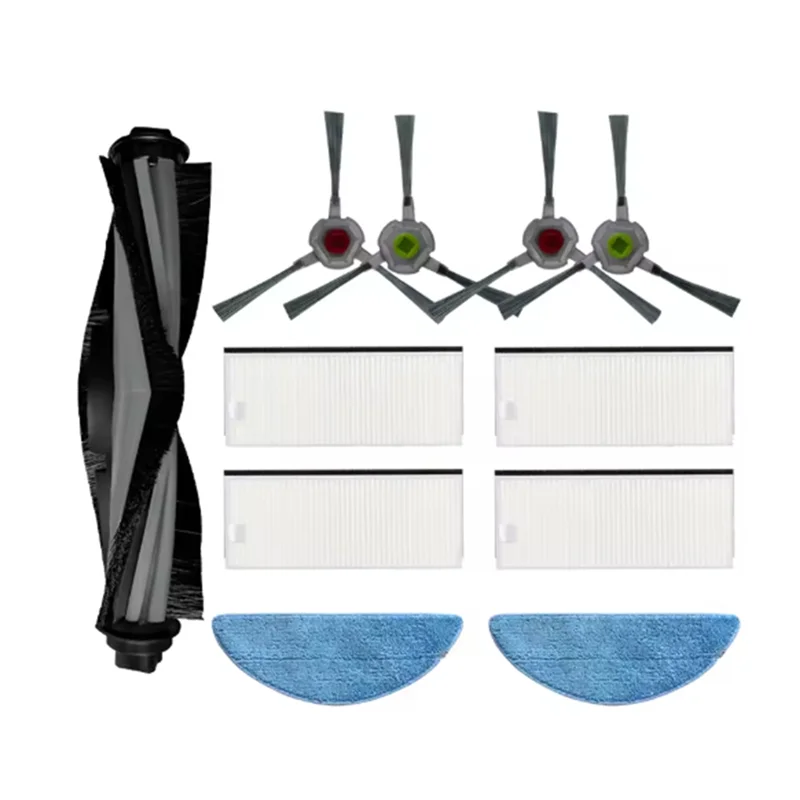 A85I-For Yeedi K650 الذاتي تفريغ روبوت فراغ الجانب الرئيسي فرشاة خرقة كيس لجميع الغبار الأنظف أجزاء استبدال طويلة الأمد قطع الغيار