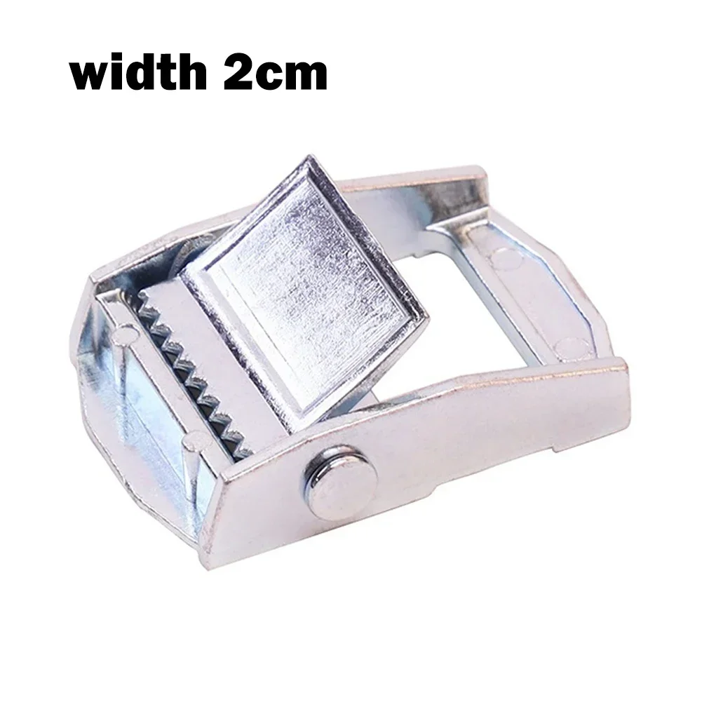 1pc 20-50mm Outdoor Camping Climbing Heavy Duty Zinc Alloy Ratchet Buckle Fixed Tensioner Outdoor Tools Tie-down Cargoes Strap