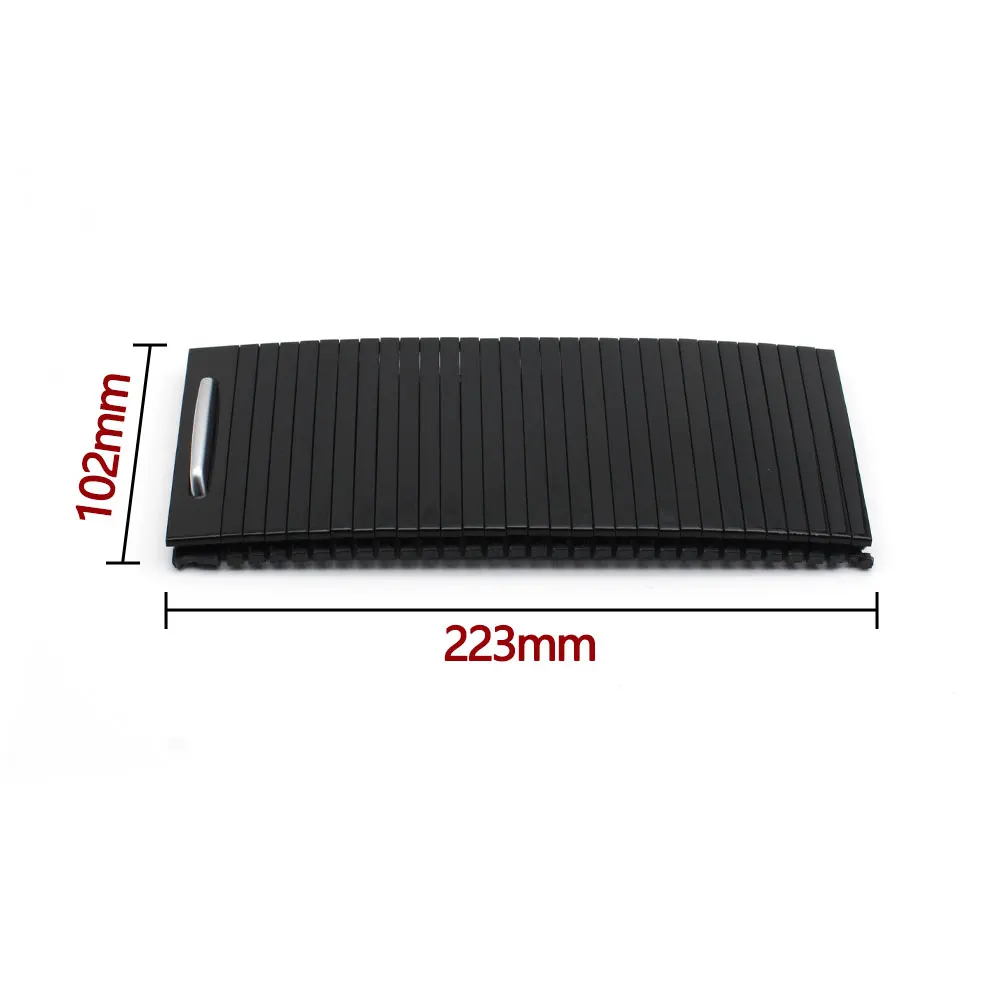 Couverture de store de rouleau d'obturateur de garniture de support de tasse d'eau de console centrale intérieure de voiture pour le recrutement de guitXEL XF XFL F-PACE stéroïdes H3071