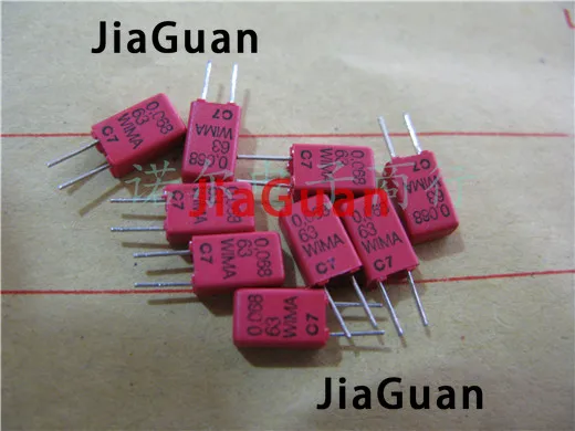 20pcs NEW WIMA MKS02 0.068uF/63V P2.5MM audio film capacitor mks02 683/63v MKS2 63V 0.068UF 63V 683