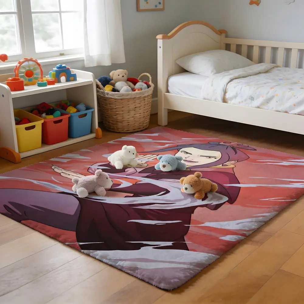 

Floor Mat Soft Flannel Rug Non-Slip Absorbent Mat for Bathroom Bedroom Home Decor Anime A-Avatar The L-Last Airbender