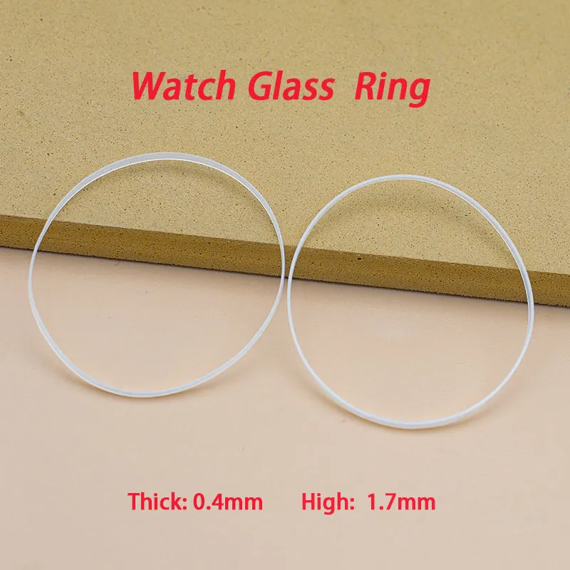 O-Ring Watch Waterproof Ring  White Gasket Fit  Watch Glass Crystal  Dia 26-35mm Thickn 0.4mm Height 1.7mm