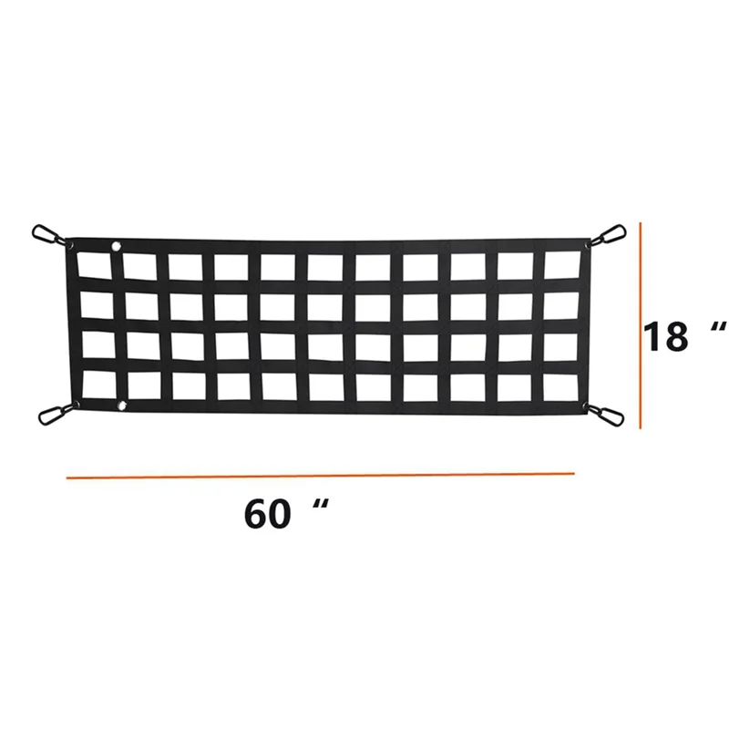 A19Q-Auto Kofferbak Organisator Netto Bescherming Pickup Truck Bed Cargo Mesh Achterklep Netto Cargo Opslag Netting Divider Accessoires