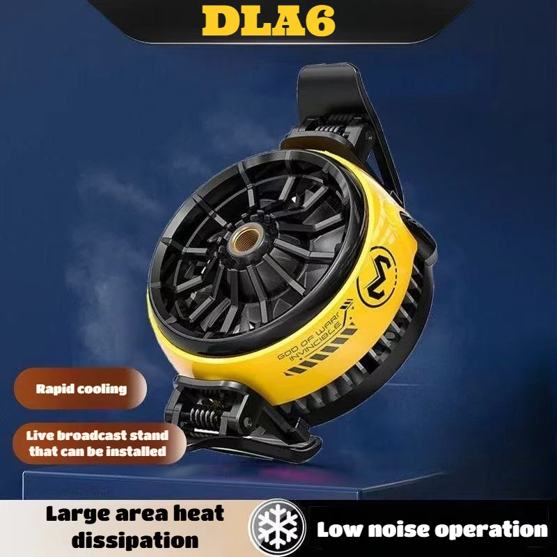 

DLA6 MEMO Mobile Phone Semiconductor Radiator for Live Broadcast PUBG Game Cooler for IOS Android Gaming Accessories Cooling Fan