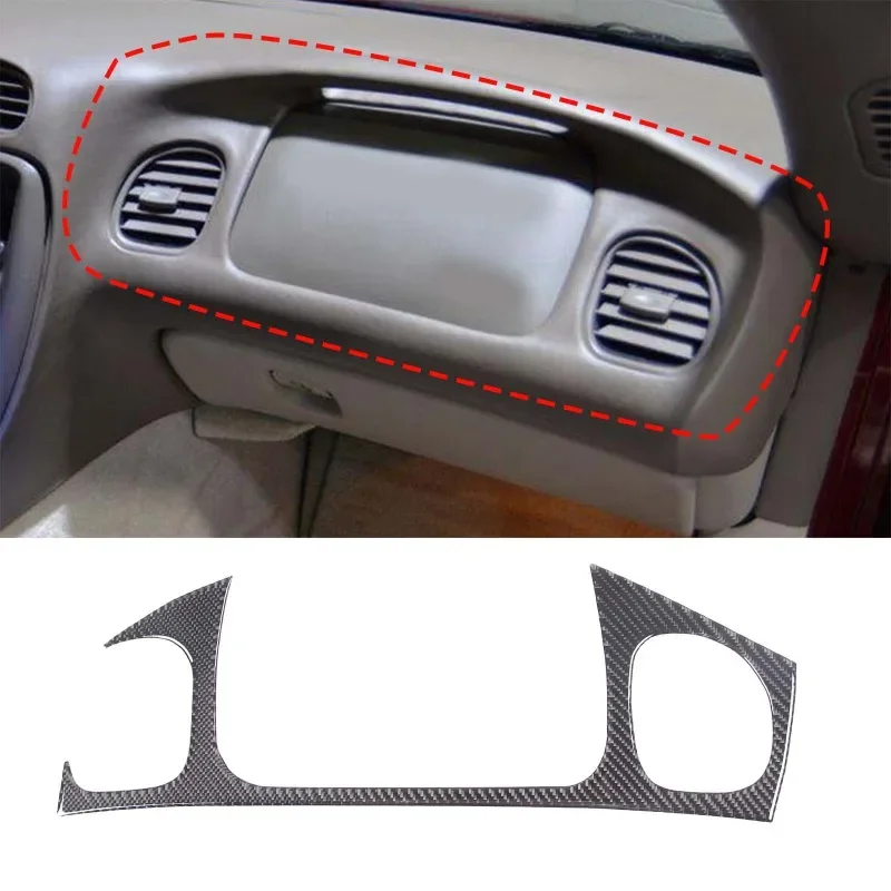 

For Chevrolet Corvette C5 1998-2004 Soft Carbon Fiber Car Car Co-pilot Instrument Panel Frame Cover Trim Sticker Car Accessories